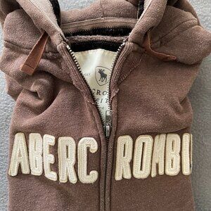 Vintage Y2K Abercrombie & Fitch Women Hoodie Brown Medium